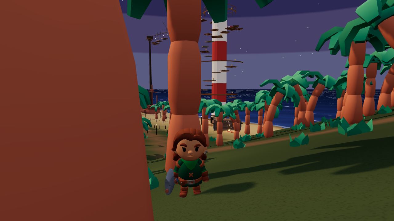 A Wrecker Scout among the palms