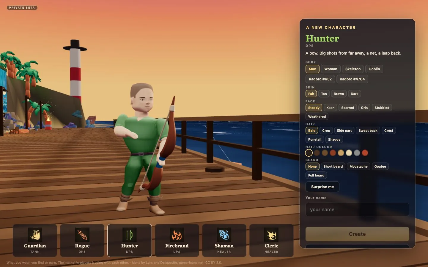Making a character